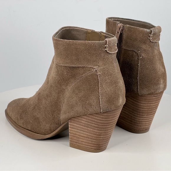 Steve Madden Faander Booties Brown Suede Ankle Boots Western Cowgirl Boho Indie - Picture 4 of 16
